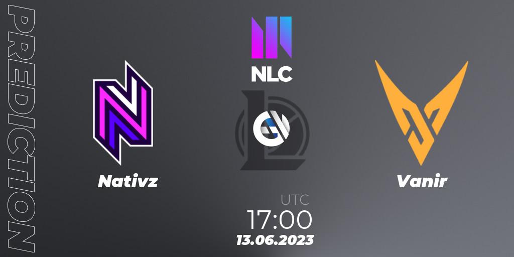 Nativz vs Vanir: Match Prediction. 13.06.23, LoL, NLC Summer 2023 - Group Stage