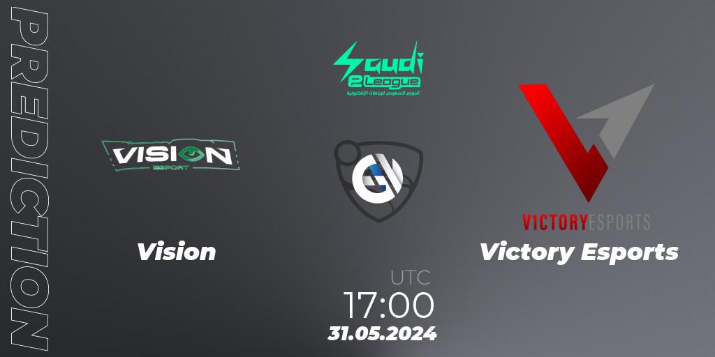 Vision vs Victory Esports: Match Prediction. 31.05.2024 at 20:00, Rocket League, Saudi eLeague 2024 - Major 2: Online Major Phase 2