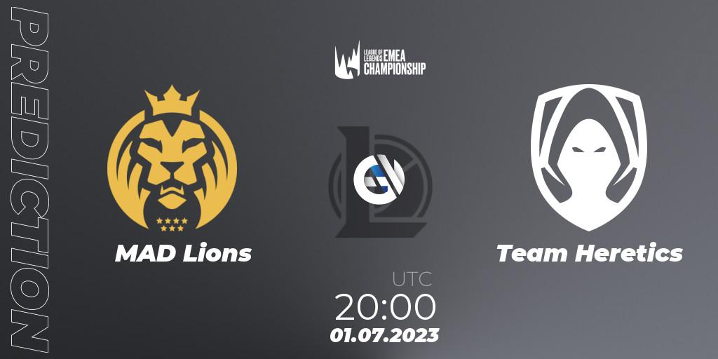 MAD Lions vs Team Heretics: Match Prediction. 01.07.2023 at 20:00, LoL, LEC Summer 2023 - Regular Season