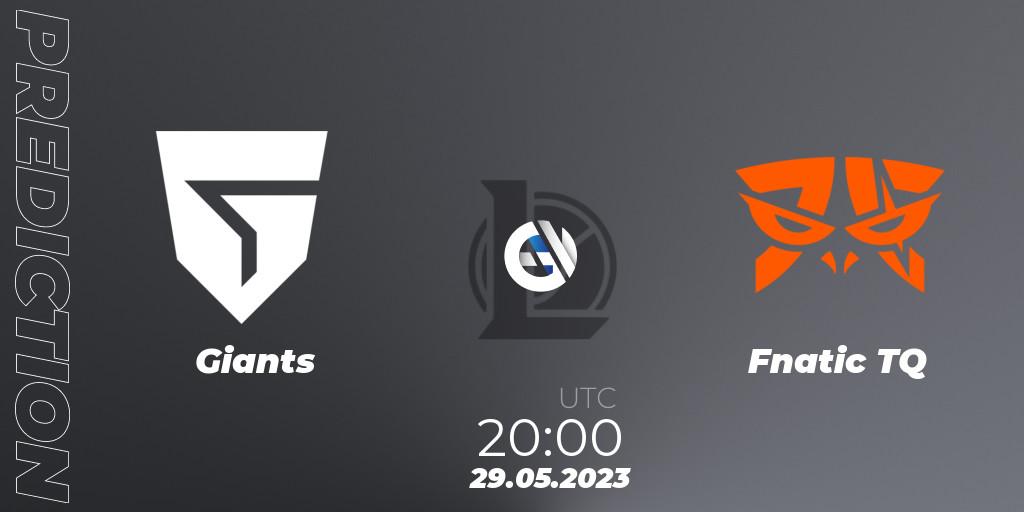 Giants vs Fnatic TQ: Match Prediction. 29.05.2023 at 20:00, LoL, Superliga Summer 2023 - Group Stage