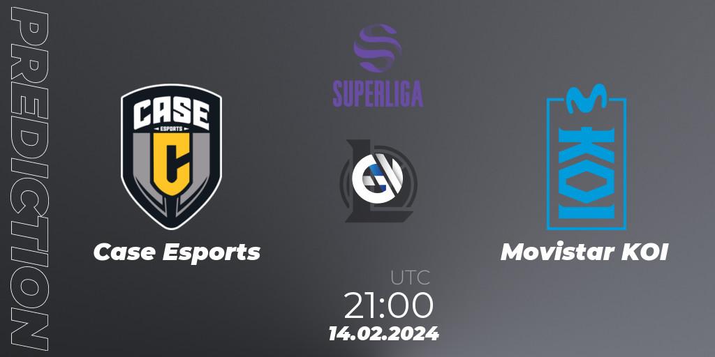Case Esports vs Movistar KOI: Match Prediction. 14.02.2024 at 21:00, LoL, Superliga Spring 2024 - Group Stage