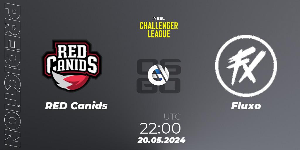 RED Canids vs Fluxo: Match Prediction. 20.05.2024 at 22:00, Counter-Strike (CS2), ESL Challenger League Season 47: South America