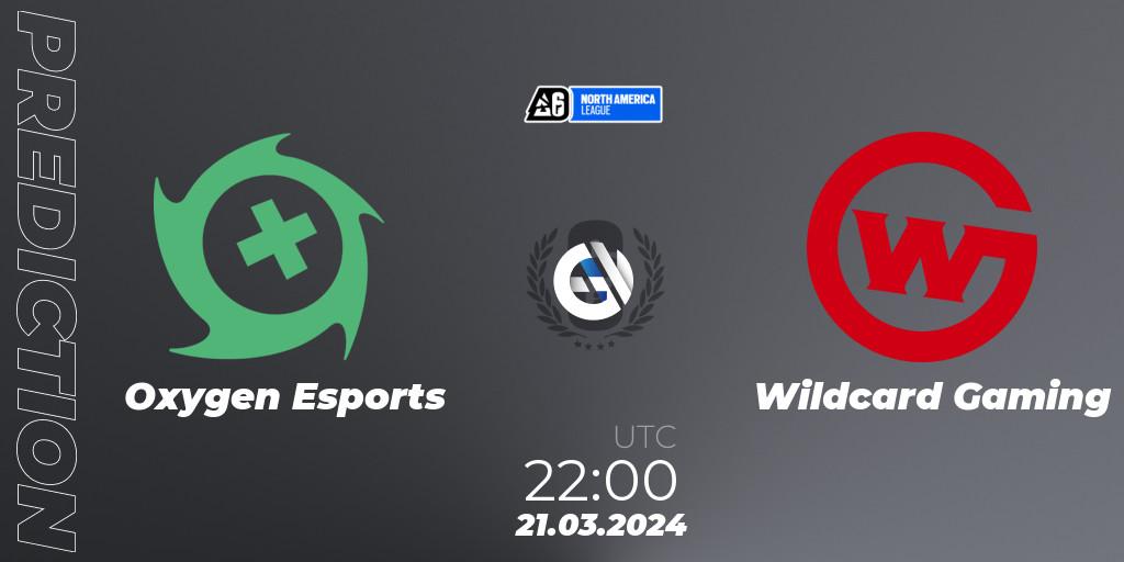 Oxygen Esports vs Wildcard Gaming: Match Prediction. 21.03.24, Rainbow Six, North America League 2024 - Stage 1