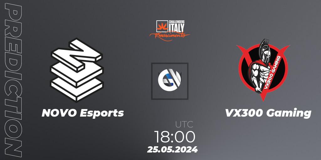 NOVO Esports vs VX300 Gaming: Match Prediction. 25.05.2024 at 18:30, VALORANT, VALORANT Challengers 2024 Italy: Rinascimento Split 2