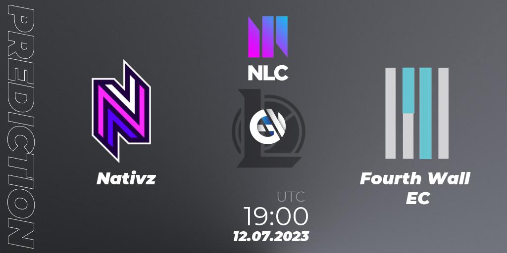 Nativz vs Fourth Wall EC: Match Prediction. 12.07.23, LoL, NLC Summer 2023 - Group Stage