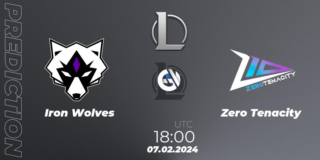 Iron Wolves vs Zero Tenacity: Match Prediction. 07.02.2024 at 18:00, LoL, Ultraliga S11