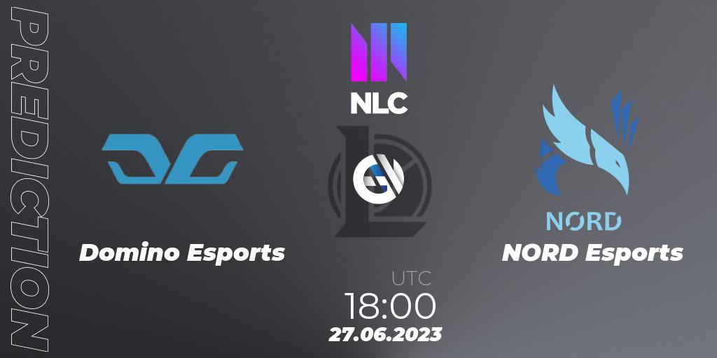Domino Esports vs NORD Esports: Match Prediction. 27.06.2023 at 18:15, LoL, NLC Summer 2023 - Group Stage