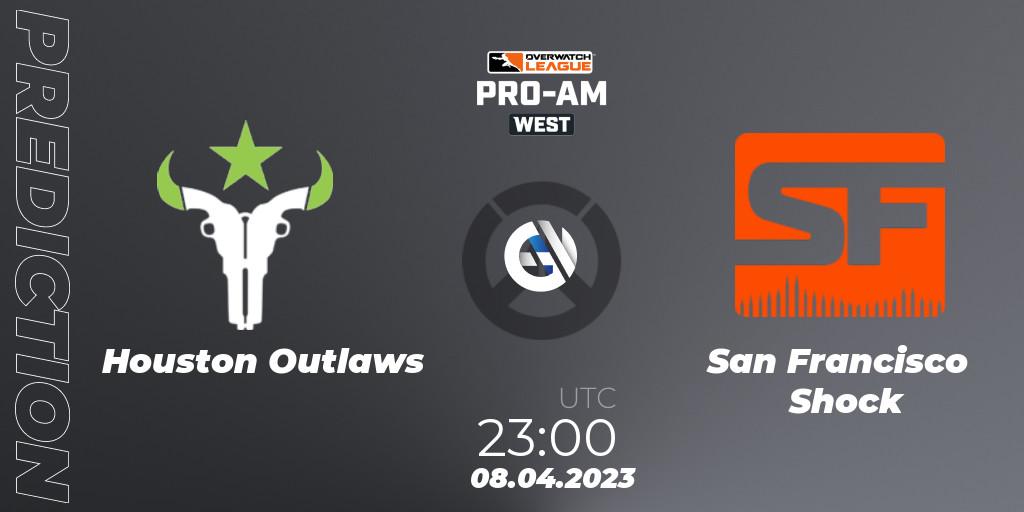 Houston Outlaws vs San Francisco Shock: Match Prediction. 08.04.23, Overwatch, Overwatch League 2023 - Pro-Am