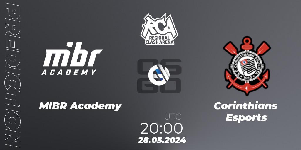 MIBR Academy vs Corinthians Esports: Match Prediction. 29.05.2024 at 00:00, Counter-Strike (CS2), Regional Clash Arena South America: Closed Qualifier