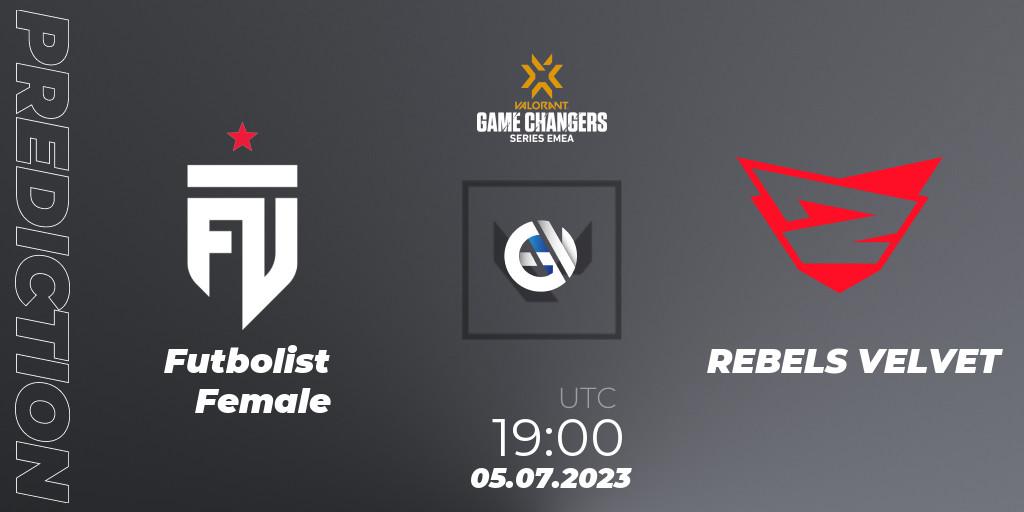 FUT Female vs REBELS VELVET: Match Prediction. 05.07.2023 at 19:10, VALORANT, VCT 2023: Game Changers EMEA Series 2 - Group Stage