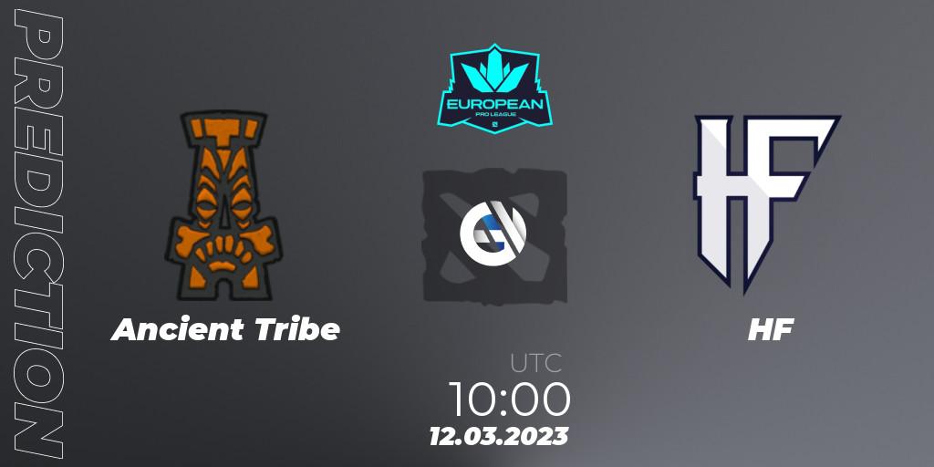 Ancient Tribe vs HF: Match Prediction. 12.03.2023 at 10:00, Dota 2, European Pro League Season 7