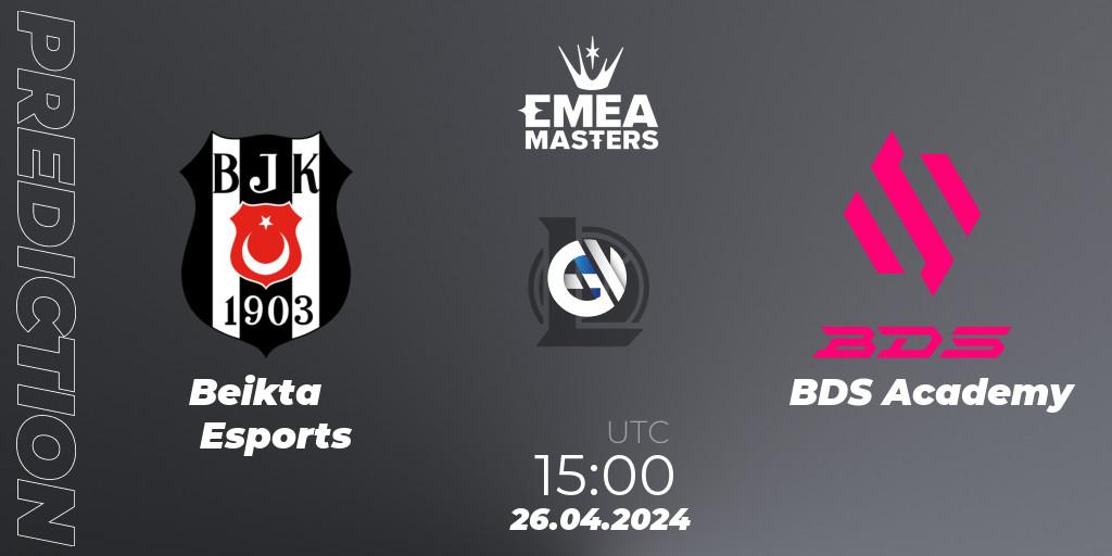 Beşiktaş Esports vs BDS Academy: Match Prediction. 26.04.24, LoL, EMEA Masters Spring 2024 - Playoffs
