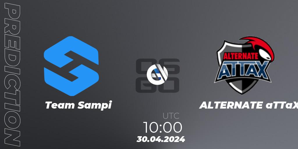 Team Sampi vs ALTERNATE aTTaX: Match Prediction. 30.04.2024 at 10:00, Counter-Strike (CS2), HellCup #9