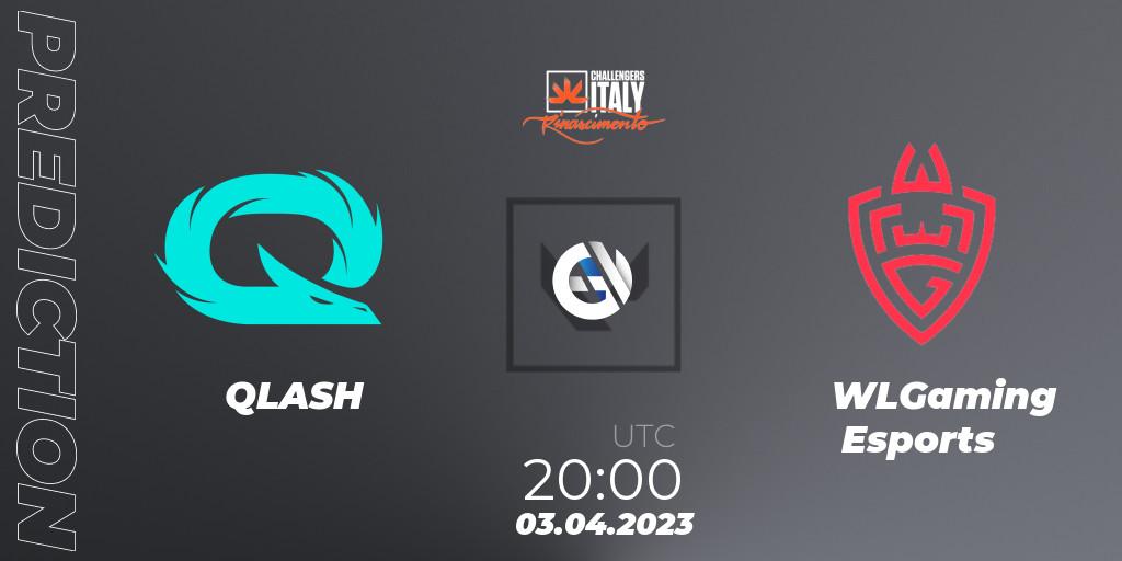 QLASH vs WLGaming Esports: Match Prediction. 03.04.2023 at 20:10, VALORANT, VALORANT Challengers 2023 Italy: Rinascimento Split 2