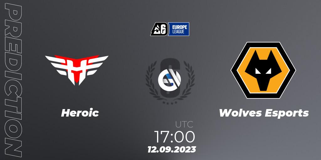 Heroic vs Wolves Esports: Match Prediction. 12.09.2023 at 17:00, Rainbow Six, Europe League 2023 - Stage 2