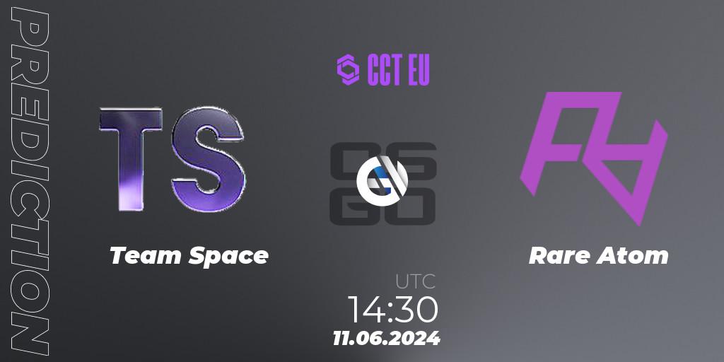 Team Space vs Rare Atom: Match Prediction. 11.06.2024 at 14:30, Counter-Strike (CS2), CCT Season 2 Europe Series 5