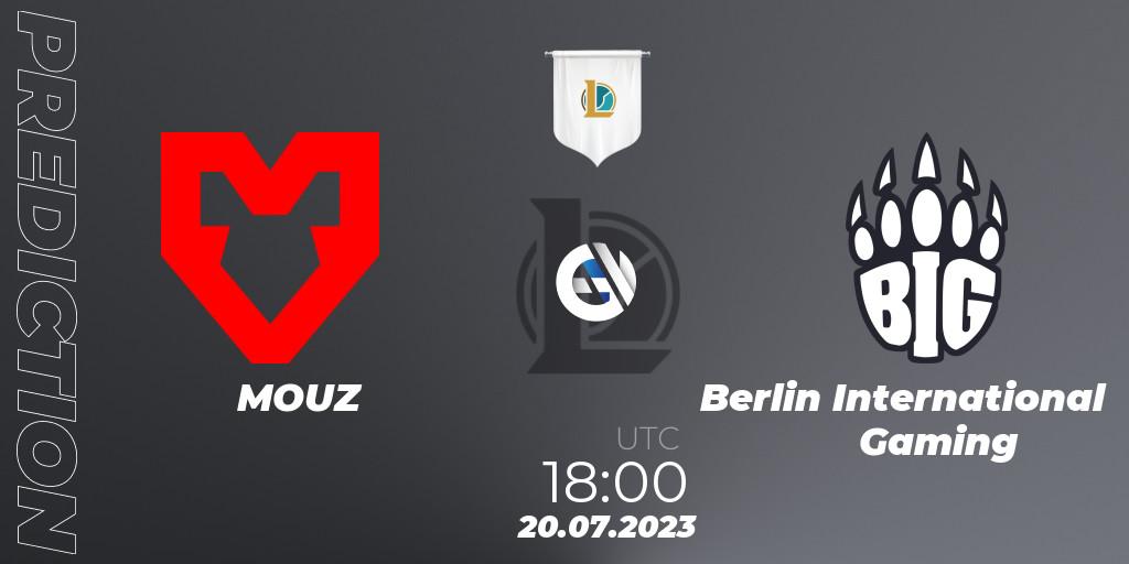 MOUZ vs Berlin International Gaming: Match Prediction. 21.07.23, LoL, Prime League Summer 2023 - Group Stage