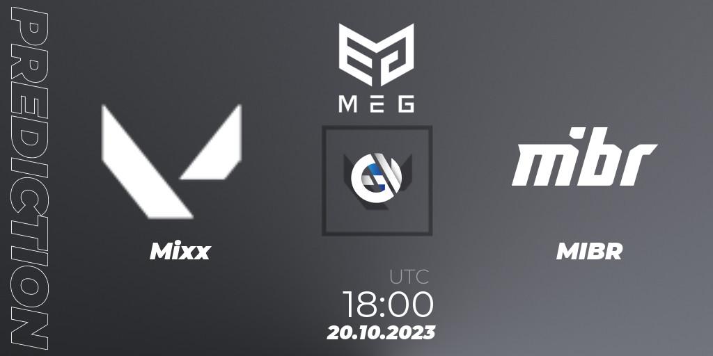 Mixx vs MIBR: Match Prediction. 20.10.23, VALORANT, Multiplatform Esports Game 2023