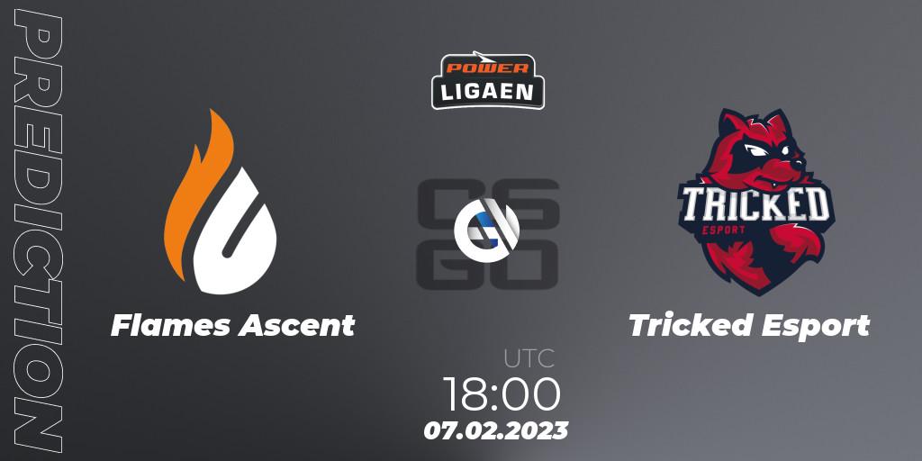 Flames Ascent vs Tricked Esport: Match Prediction. 07.02.23, CS2 (CS:GO), Dust2.dk Ligaen Season 22