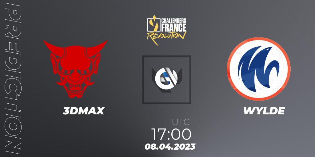 3DMAX vs WYLDE: Match Prediction. 08.04.2023 at 17:00, VALORANT, VALORANT Challengers France: Revolution Split 2 - Regular Season