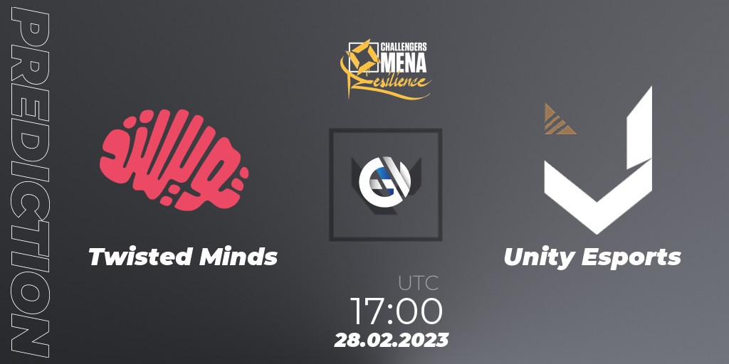 Twisted Minds vs Unity Esports: Match Prediction. 28.02.2023 at 16:00, VALORANT, VALORANT Challengers 2023 MENA: Resilience Split 1 - GCC and Iraq