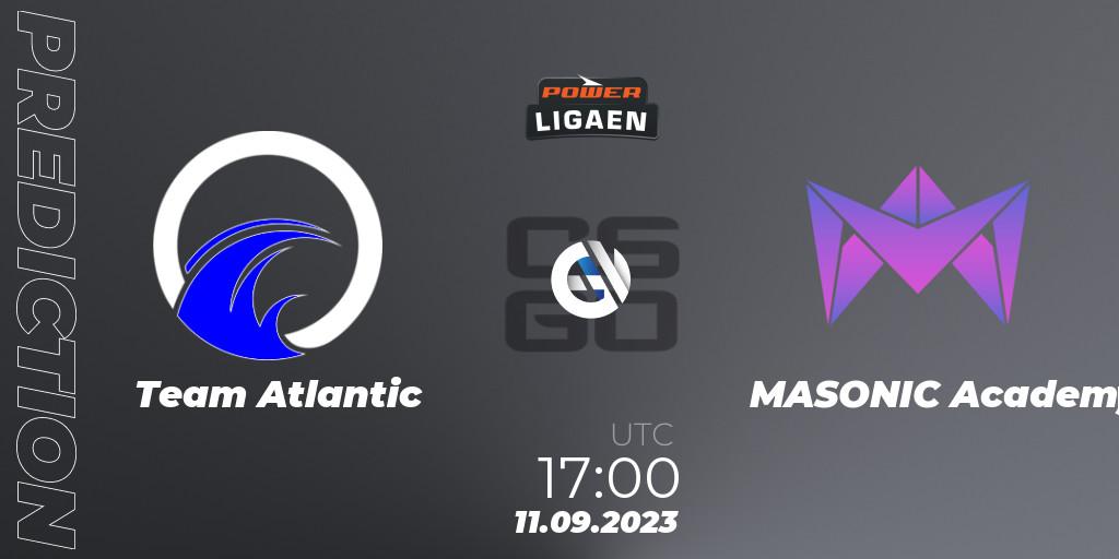 Team Atlantic vs MASONIC Academy: Match Prediction. 11.09.2023 at 17:00, Counter-Strike (CS2), POWER Ligaen Season 24 Finals