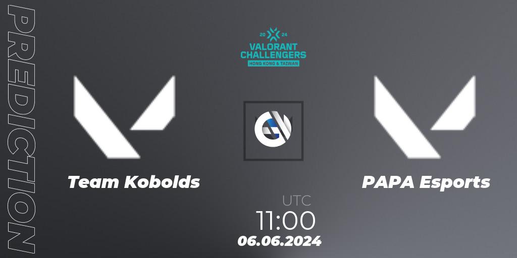 Team Kobolds vs PAPA Esports: Match Prediction. 06.06.2024 at 11:00, VALORANT, VALORANT Challengers Hong Kong and Taiwan 2024: Split 2