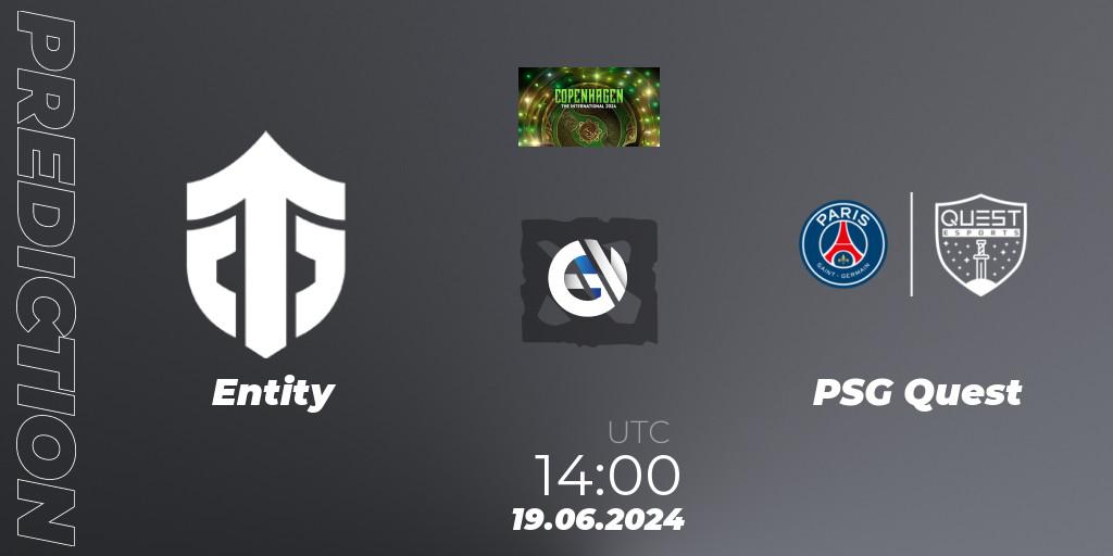 Entity vs PSG Quest: Match Prediction. 19.06.2024 at 12:40, Dota 2, The International 2024: Western Europe Closed Qualifier