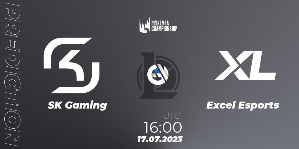 SK Gaming vs Excel Esports: Match Prediction. 17.07.23, LoL, LEC Summer 2023 - Group Stage