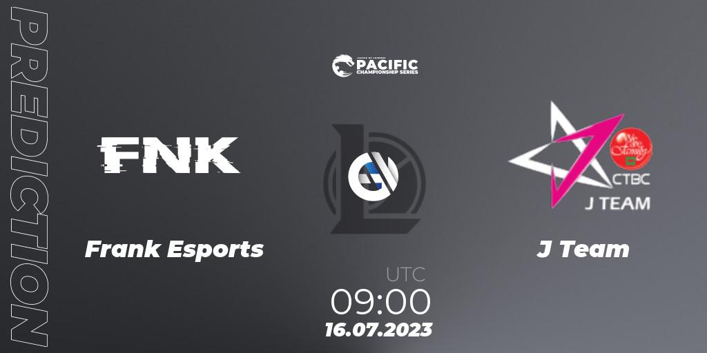 Frank Esports vs J Team: Match Prediction. 16.07.2023 at 09:00, LoL, PACIFIC Championship series Group Stage