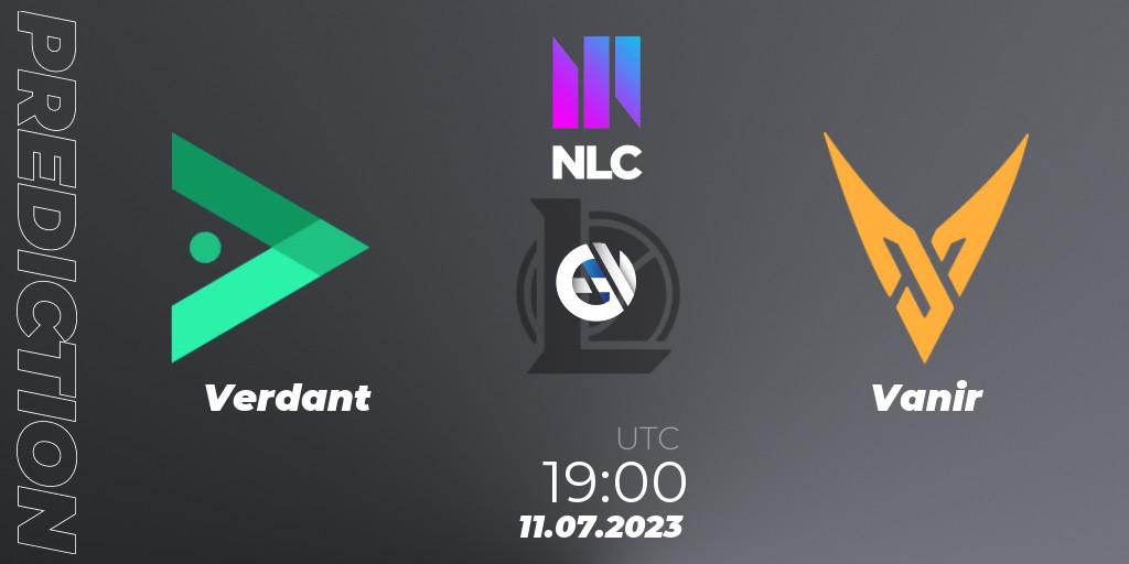 Verdant vs Vanir: Match Prediction. 11.07.2023 at 19:00, LoL, NLC Summer 2023 - Group Stage