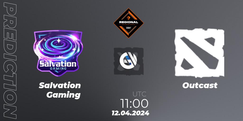 Salvation Gaming vs Outcast: Match Prediction. 12.04.2024 at 11:00, Dota 2, RES Regional Series: SEA #2