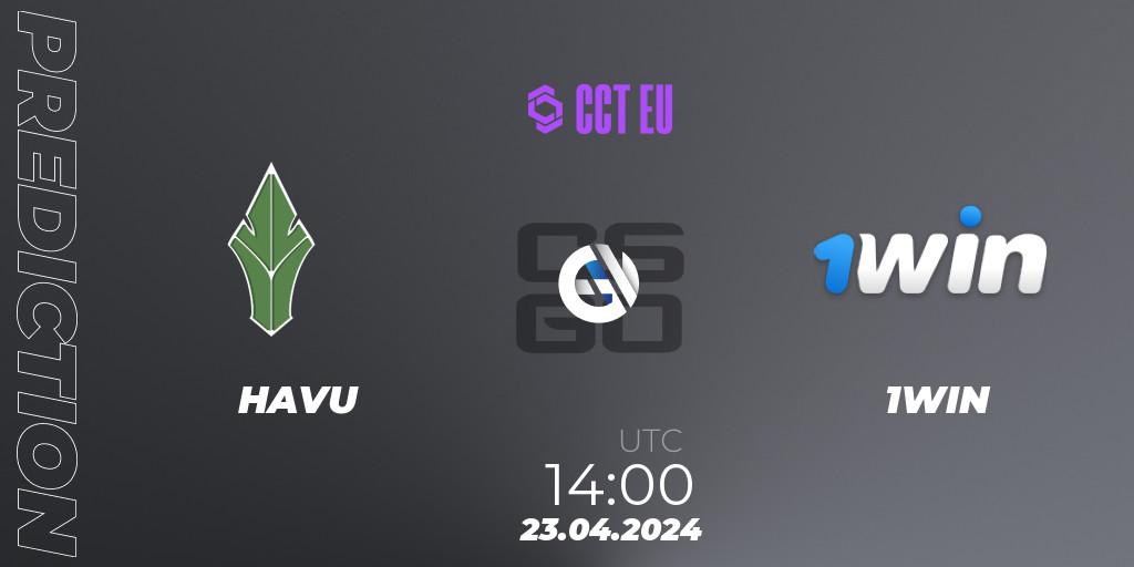 HAVU vs 1WIN: Match Prediction. 23.04.24, CS2 (CS:GO), CCT Season 2 Europe Series 1