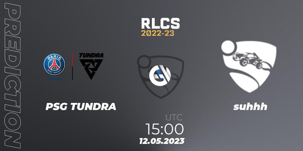 PSG TUNDRA vs suhhh: Match Prediction. 12.05.2023 at 15:00, Rocket League, RLCS 2022-23 - Spring: Europe Regional 1 - Spring Open