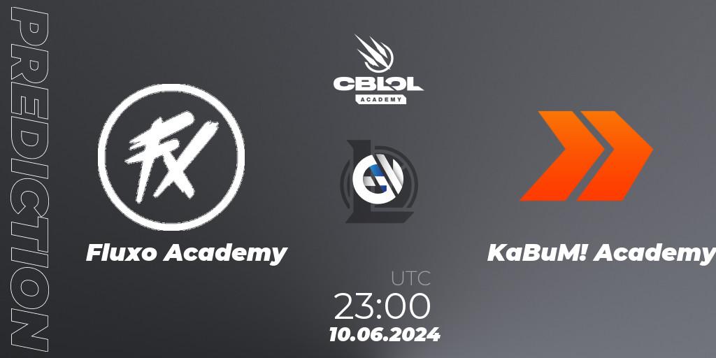 Fluxo Academy vs KaBuM! Academy: Match Prediction. 10.06.2024 at 23:00, LoL, CBLOL Academy 2024