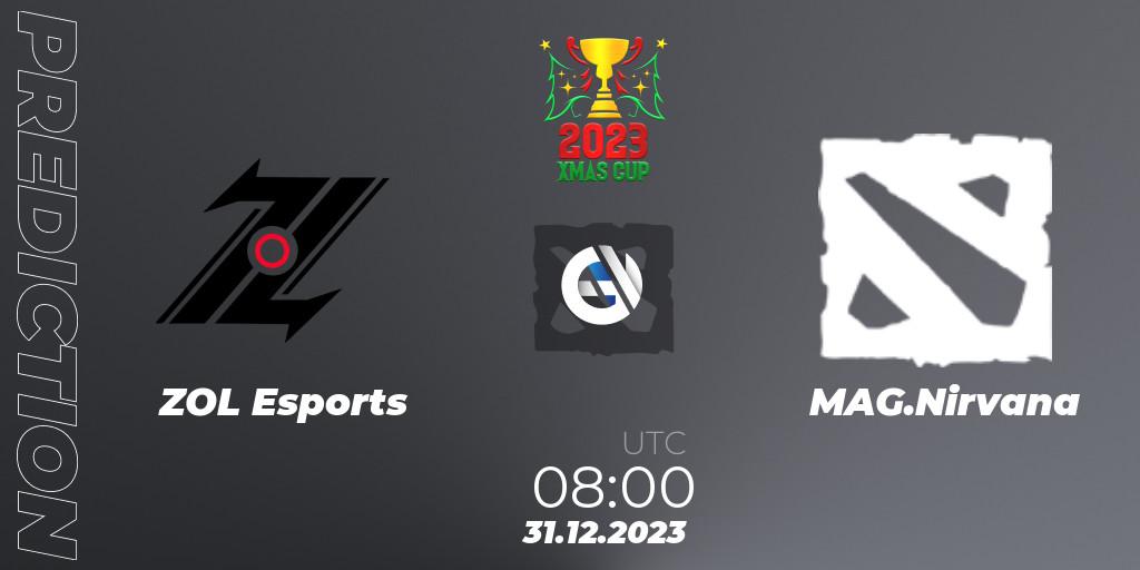 ZOL Esports vs MAG.Nirvana: Match Prediction. 08.01.2024 at 06:00, Dota 2, Xmas Cup 2023
