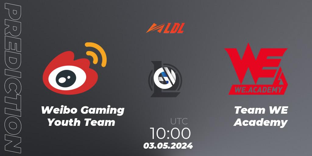 Weibo Gaming Youth Team vs Team WE Academy: Match Prediction. 03.05.2024 at 10:00, LoL, LDL 2024 - Stage 2