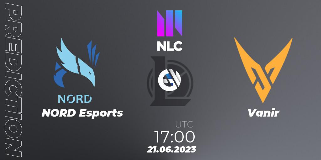 NORD Esports vs Vanir: Match Prediction. 21.06.2023 at 17:00, LoL, NLC Summer 2023 - Group Stage