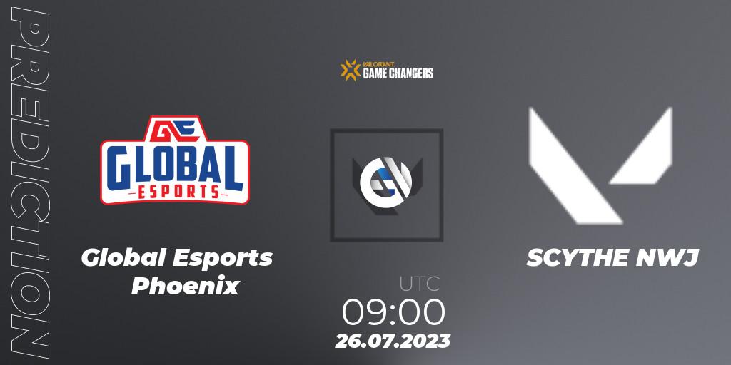 Global Esports Phoenix vs SCYTHE NWJ: Match Prediction. 26.07.2023 at 09:00, VALORANT, VCT 2023: Game Changers APAC Open 3