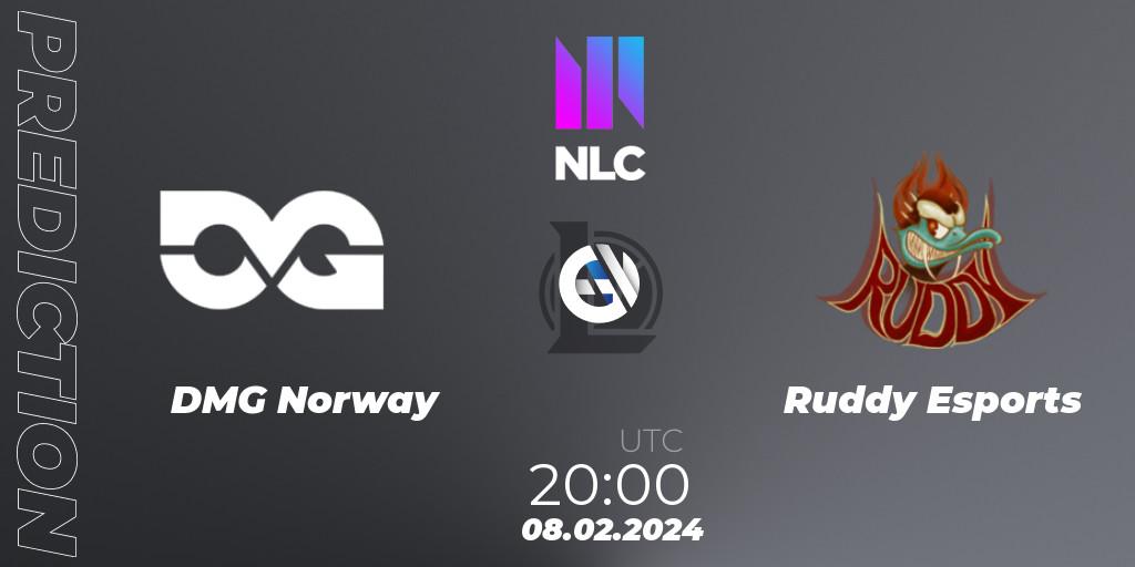 DMG Norway vs Ruddy Esports: Match Prediction. 08.02.24, LoL, NLC 1st Division Spring 2024