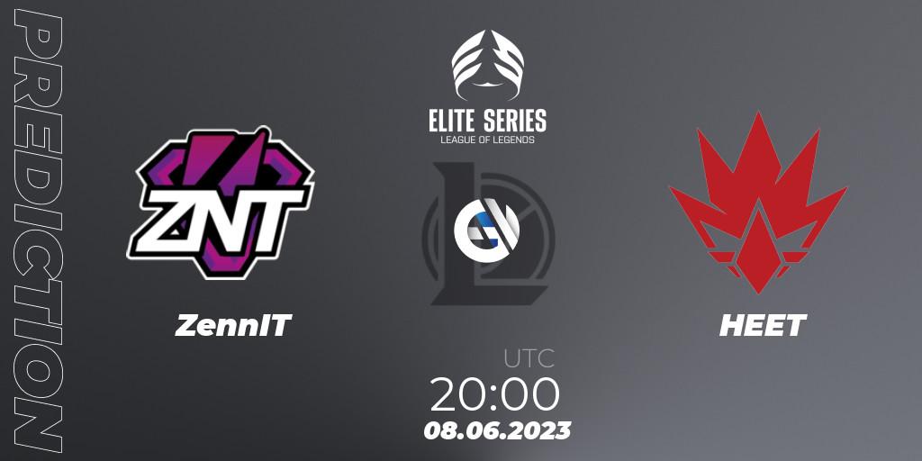 ZennIT vs HEET: Match Prediction. 08.06.2023 at 20:00, LoL, Elite Series Summer 2023