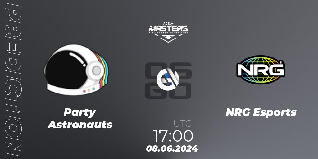 Party Astronauts vs NRG Esports: Match Prediction. 08.06.2024 at 17:00, Counter-Strike (CS2), Ace North American Masters Fall 2024 - BLAST Premier Qualifier