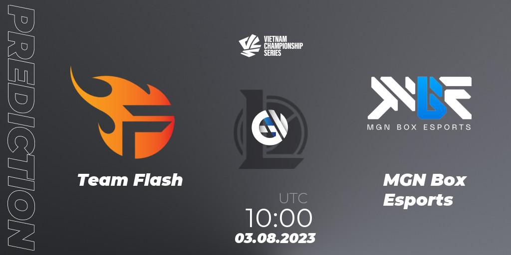 Team Flash vs MGN Box Esports: Match Prediction. 05.08.23, LoL, VCS Dusk 2023