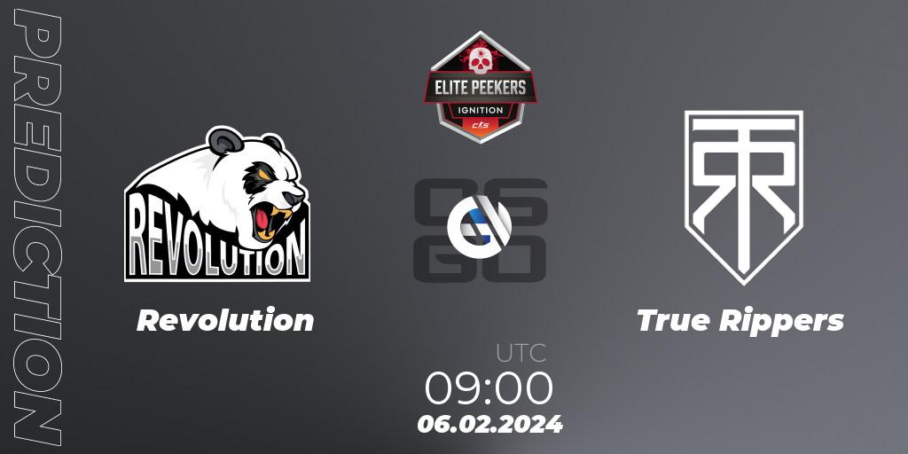 Revolution vs True Rippers: Match Prediction. 06.02.24, CS2 (CS:GO), Elite Peekers Ignition