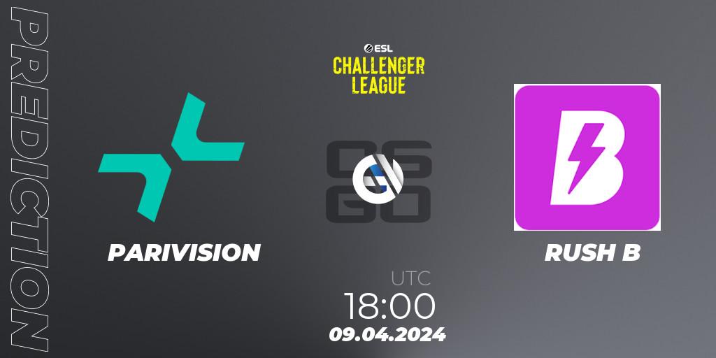 PARIVISION vs RUSH B: Match Prediction. 09.04.24, CS2 (CS:GO), ESL Challenger League Season 47: Europe