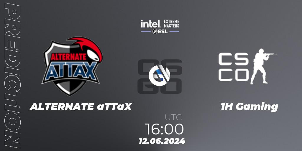 ALTERNATE aTTaX vs 1H Gaming: Match Prediction. 12.06.2024 at 16:00, Counter-Strike (CS2), Intel Extreme Masters Cologne 2024: German Open Qualifier