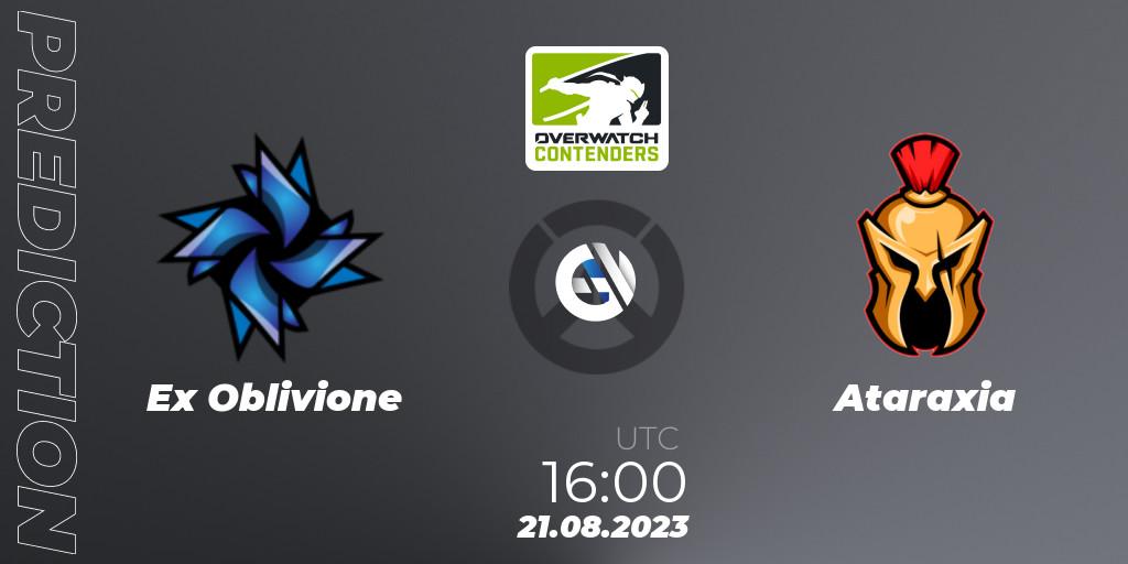 Ex Oblivione vs Ataraxia: Match Prediction. 21.08.2023 at 16:00, Overwatch, Overwatch Contenders 2023 Summer Series: Europe