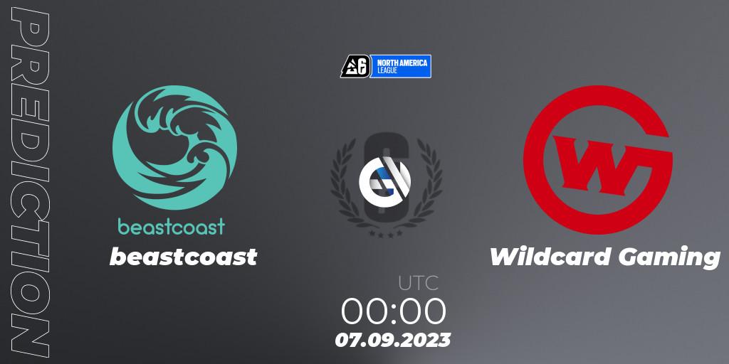 beastcoast vs Wildcard Gaming: Match Prediction. 07.09.2023 at 00:45, Rainbow Six, North America League 2023 - Stage 2