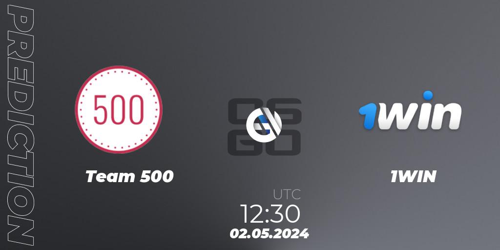Team 500 vs 1WIN: Match Prediction. 02.05.24, CS2 (CS:GO), HellCup #9