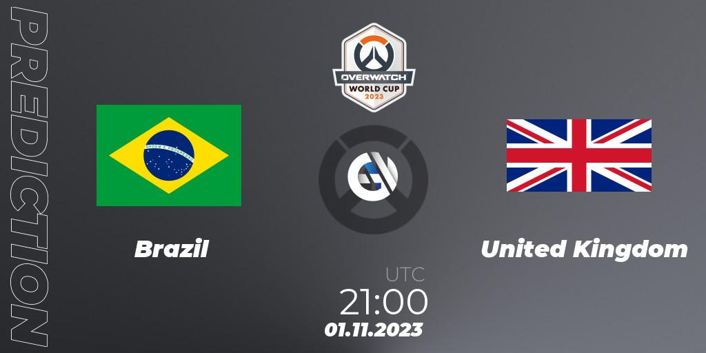Brazil vs United Kingdom: Match Prediction. 01.11.23, Overwatch, Overwatch World Cup 2023
